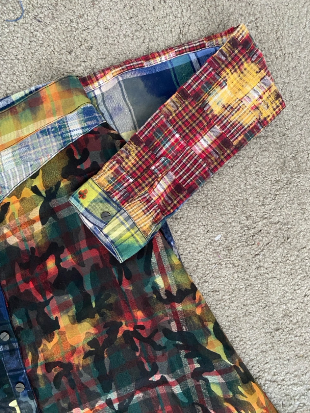 ALEXIS Multicolor Patchwork A-Line Skirt - Size S - Boho Chic Designer Style - Picture 16 of 16